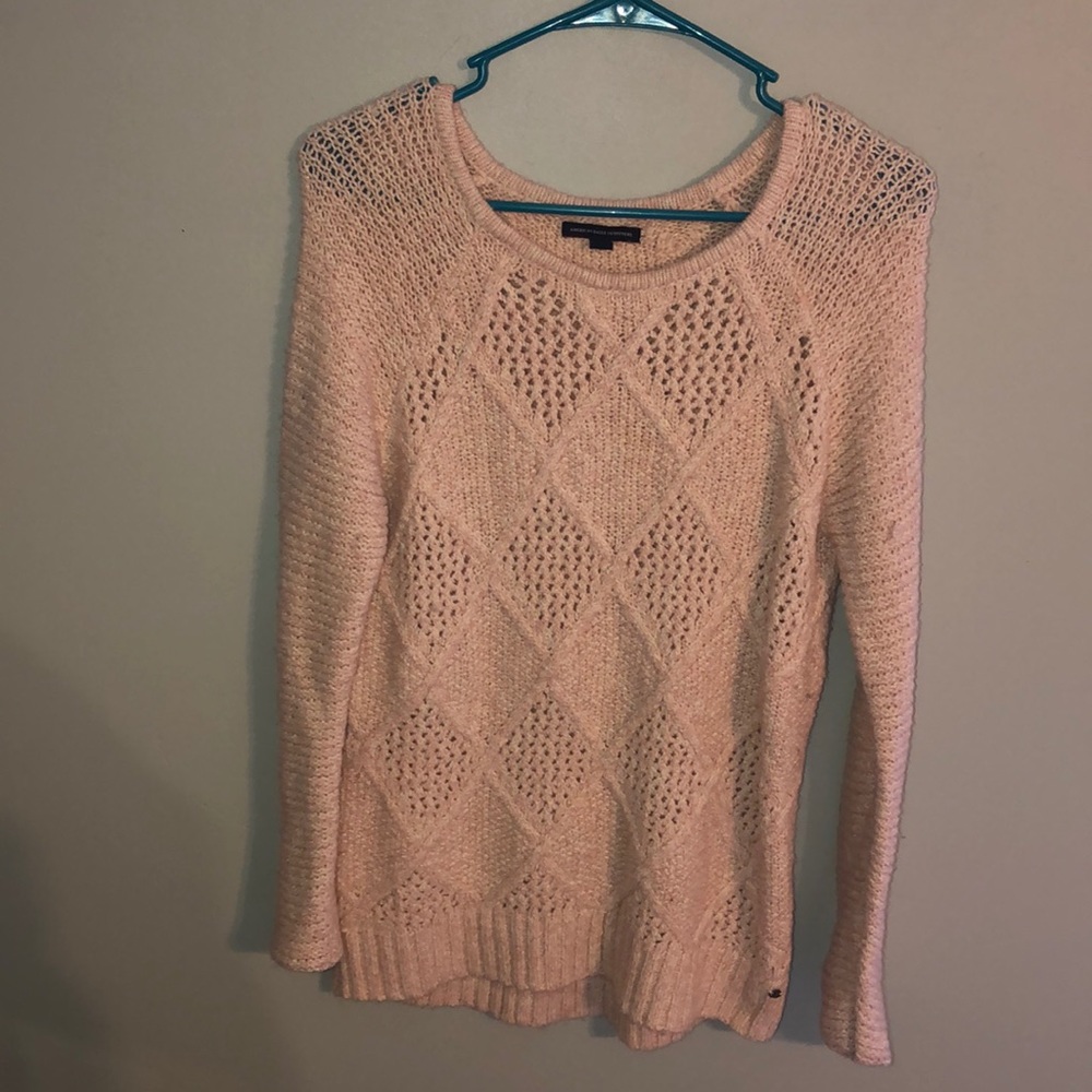 American Eagle light pink sweater size SMALL